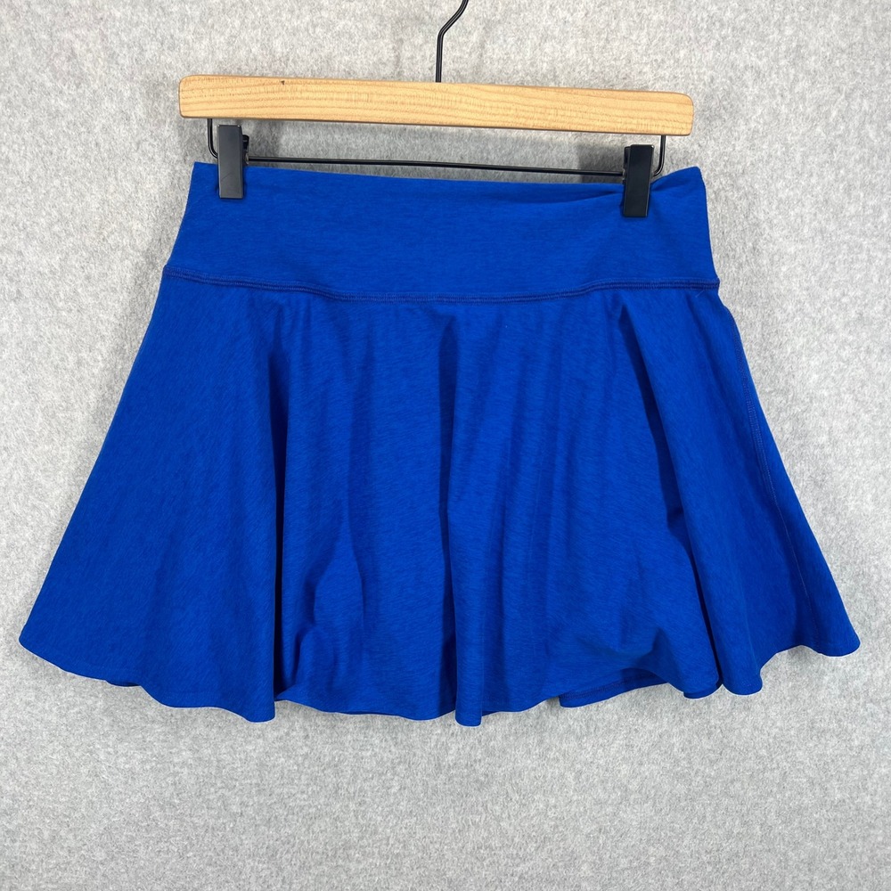 Beyond Yoga Skort Women Large Blue Space Dye Activewear Athletic Skirt EUC